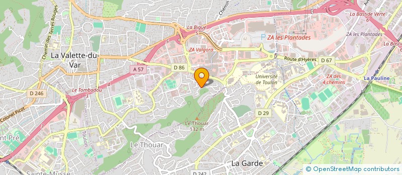 localisation de l'entreprise INGENI CONSEIL DEVELOP INFORMATIQUE FORM à LA VALETTE-DU-VAR