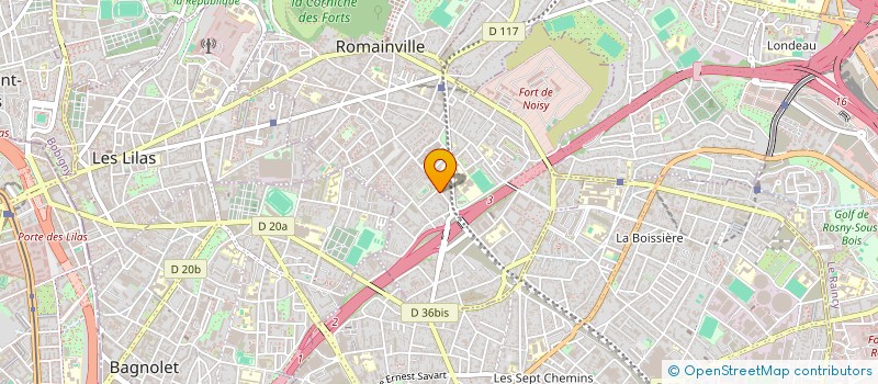 localisation de l'entreprise INGENIAC à VERRIERES-LE-BUISSON