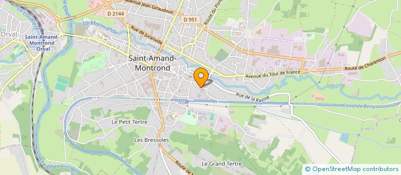 localisation de l'entreprise INGENIBAT  SAINT-AMAND-MONTROND