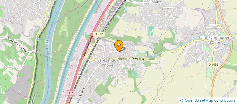 localisation de l'entreprise INGENICA INGENIERIE INDUSTRIELLE  SEREZIN-DU-RHONE