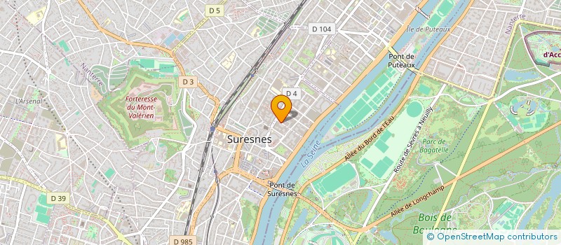 localisation de l'entreprise INGENICO FRANCE A à SURESNES