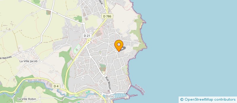 localisation de l'entreprise INGENIDATA-SERVICES  BINIC-ETABLES-SUR-MER