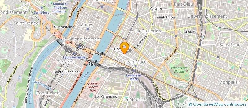 localisation de l'entreprise INGENIERIE BAT ET AGRO ALIMENTAIRE à LYON