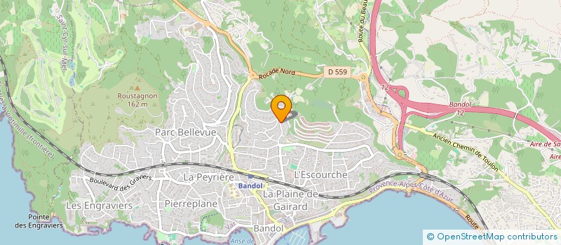 localisation de l'entreprise INGENIERIE BATIMENT STRUCTURE  BANDOL