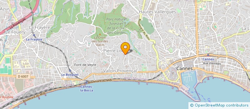 localisation de l'entreprise INGENIERIE CONCEPT REALISA INFORMATIQUE à CANNES