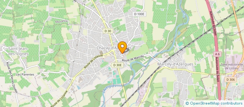 localisation de l'entreprise INGENIERIE CONSEIL TECHNOLOGIES SERVICES à CHAZAY-D'AZERGUES
