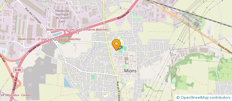 localisation de l'entreprise INGENIERIE CUISINES PROFESSIONNELLES  MIONS