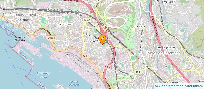 localisation de l'entreprise INGENIERIE DE PREVENTION SANIT ET INDUST à MARSEILLE