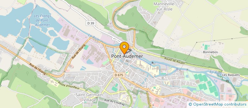 localisation de l'entreprise INGENIERIE DES ENERGIES ET CATENAIRES DE FRANCE à PONT-AUDEMER
