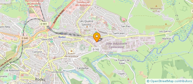 localisation de l'entreprise INGENIERIE DES STRUCTURES ET DE L'ENERGIE, EN ABREGE IN.S.E.  ONET-LE-CHATEAU