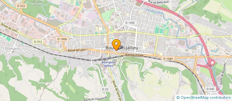 localisation de l'entreprise INGENIERIE DEVELOPP EQUIP CLUB  BOURGOIN-JALLIEU