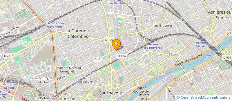 localisation de l'entreprise INGENIERIE EN SYNERGIE à COURBEVOIE