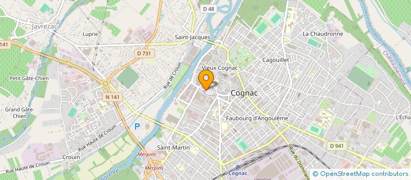 localisation de l'entreprise INGENIERIE ET DEVELOPPEMENT SOCIAL   IDS à COGNAC