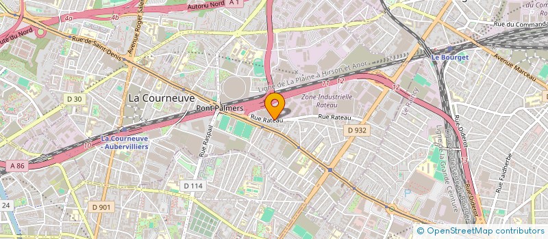 localisation de l'entreprise INGENIERIE ET EQUIPEMENTS DES BATIMENTS à LA COURNEUVE