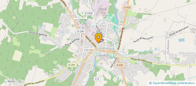 localisation de l'entreprise INGENIERIE ET INFORMATIQUE DE COMUNICATION  CASTELJALOUX