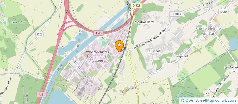 localisation de l'entreprise INGENIERIE ET MESURES GEOPHYSIQUES  SAINTE-HELENE-DU-LAC
