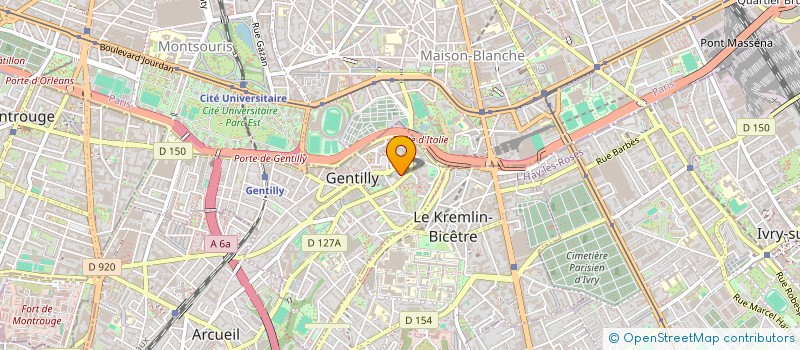 localisation de l'entreprise INGENIERIE ET TECHNOLOGIES EUROPEENNES à GENTILLY