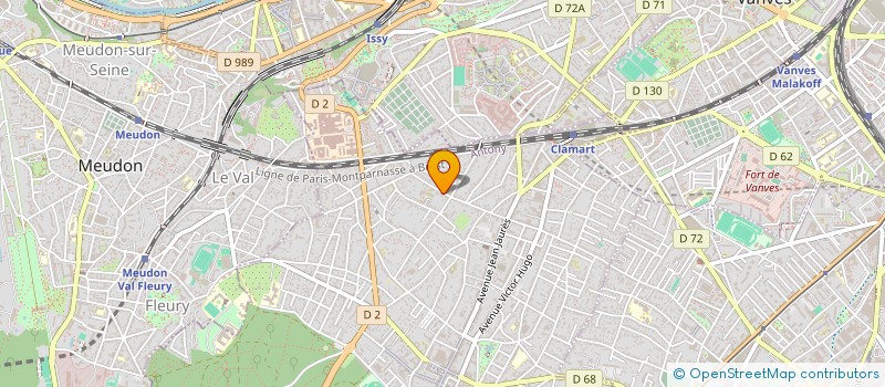 localisation de l'entreprise INGENIERIE FINANCIERE ADMINISTRATIVE à CLAMART