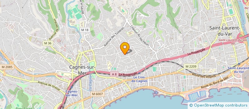 localisation de l'entreprise INGENIERIE FINANCIERE INDUSTRIELLE (INFINI) à CAGNES-SUR-MER