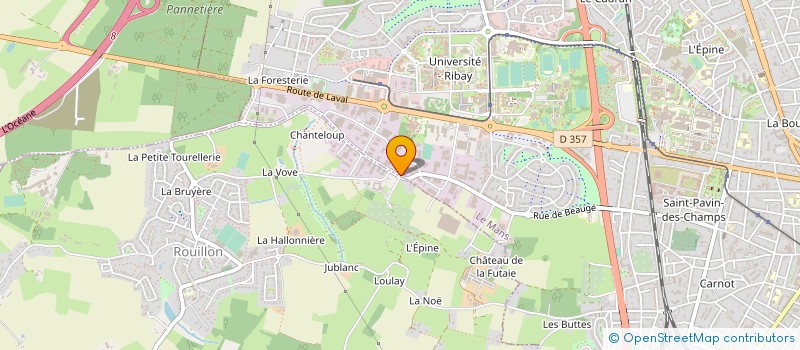localisation de l'entreprise INGENIERIE FONDERIE EUROPEENNE à LE MANS