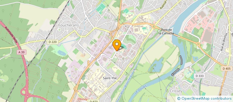 localisation de l'entreprise INGENIERIE FORMATION LOCATION 39 à DOLE