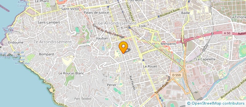 localisation de l'entreprise INGENIERIE FORMATIQUE MIDI FORMATIQUE à MARSEILLE