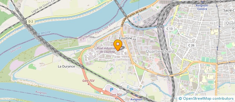 localisation de l'entreprise INGENIERIE GENERALE DE CONSTRUCTION à AVIGNON