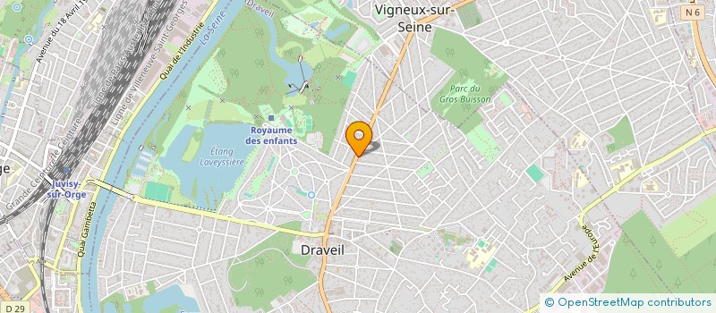 localisation de l'entreprise INGENIERIE GESTION ET DEVELOPPEMENT à DRAVEIL