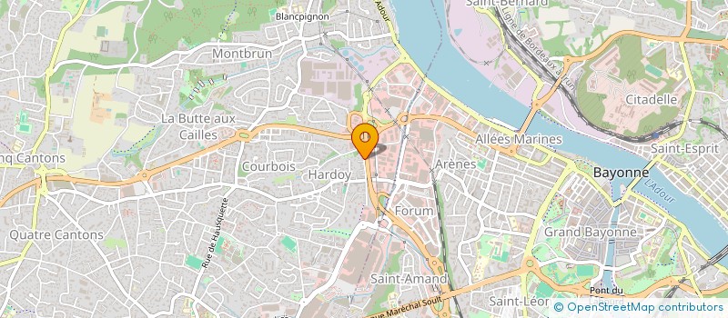 localisation de l'entreprise INGENIERIE GILBERT CASTAIGNEDE à ANGLET