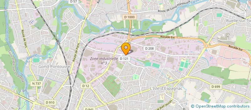 localisation de l'entreprise INGENIERIE GRAPHISME SERVICES -CHARENTE  L'ISLE-D'ESPAGNAC