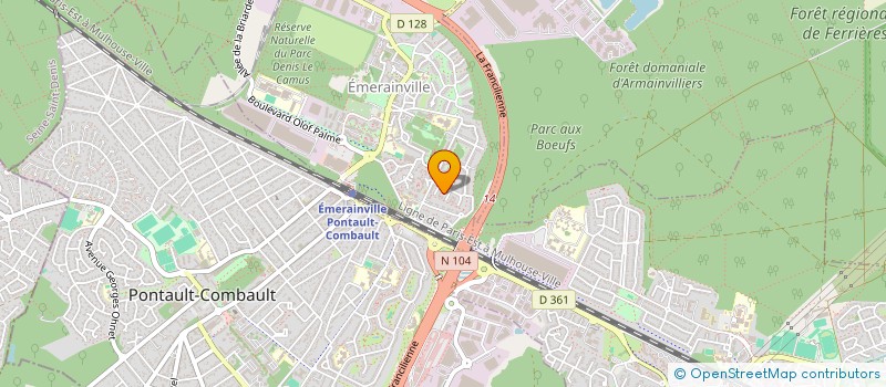 localisation de l'entreprise INGENIERIE MARNE LA VALLEE  EMERAINVILLE