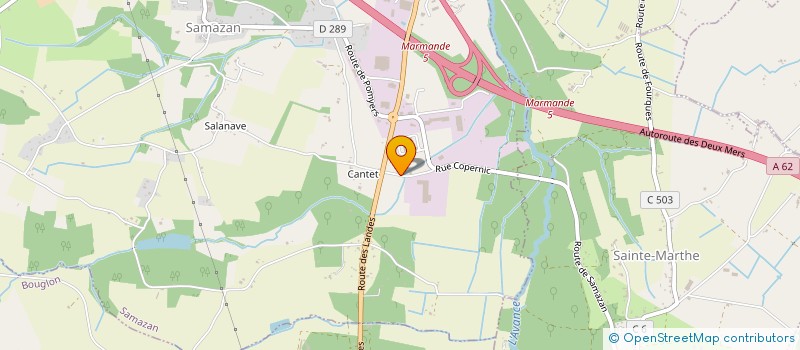 localisation de l'entreprise INGENIERIE METHODE CONCEPTION  SAMAZAN