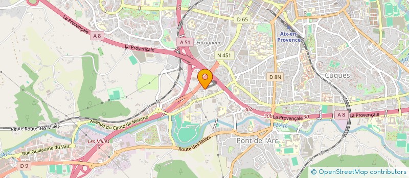 localisation de l'entreprise INGENIERIE PARTENAIRES SA à AIX-EN-PROVENCE