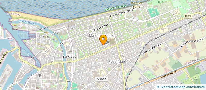 localisation de l'entreprise INGENIERIE PROJETS INDUSTRIELS à DUNKERQUE
