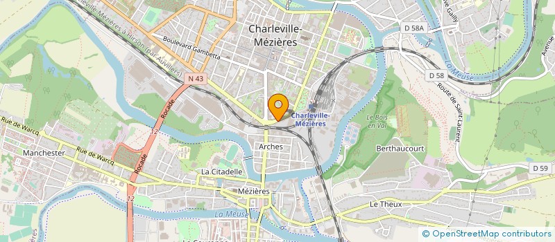 localisation de l'entreprise INGENIERIE PROMOTION CONSTRUCTION  CHARLEVILLE-MEZIERES