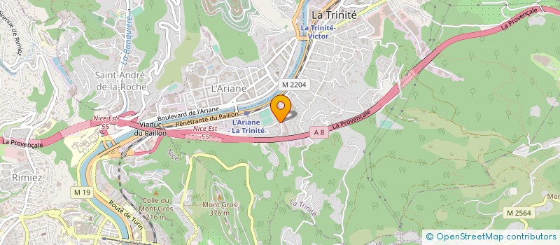 localisation de l'entreprise INGENIERIE RECONNAISSANCES SERVICES (IRS) à NICE