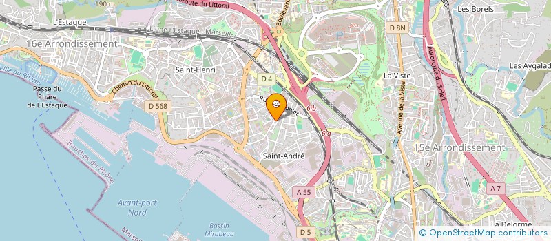 localisation de l'entreprise INGENIERIE - RESSOURCES TECH AVANCEES à MARSEILLE