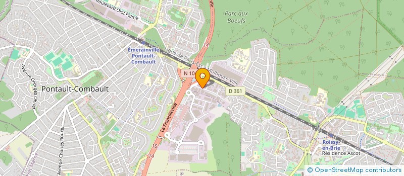 localisation de l'entreprise INGENIERIE SCE INFORMATIQUE SOLUTION à ROISSY-EN-BRIE