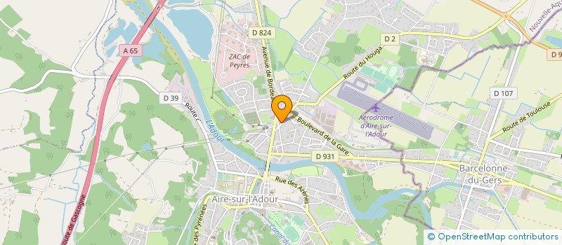 localisation de l'entreprise INGENIERIE SECURITE ROUTIERE à AIRE-SUR-L'ADOUR