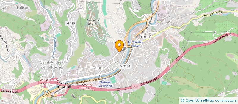 localisation de l'entreprise INGENIERIE SERVICE INFORMATIQUE à NICE