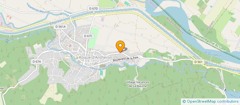 localisation de l'entreprise INGENIERIE SERVICE INFORMATIQUE GRAPHIQU  LA ROQUE-D'ANTHERON