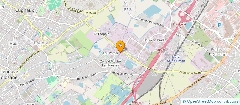 localisation de l'entreprise INGENIERIE STOCKAGE LOGISTIQUE à VILLENEUVE-TOLOSANE