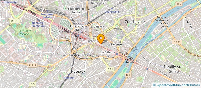 localisation de l'entreprise INGENIERIE SYSTEMES SERVICES à COURBEVOIE