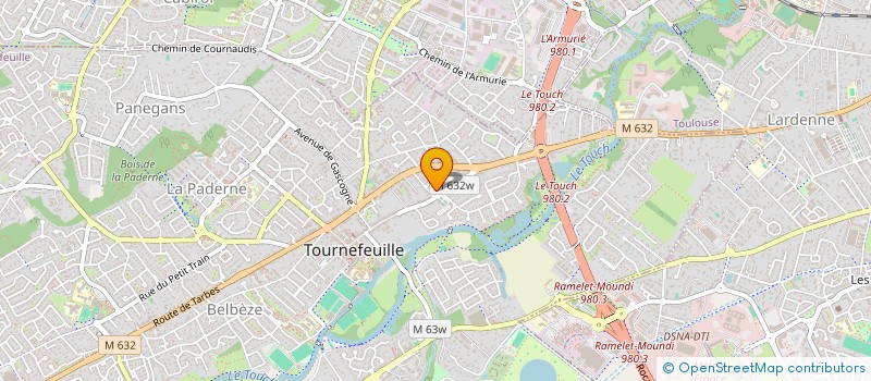 localisation de l'entreprise INGENIERIE SYSTEMIQUE RECHERCHE DEVELOP.  TOURNEFEUILLE