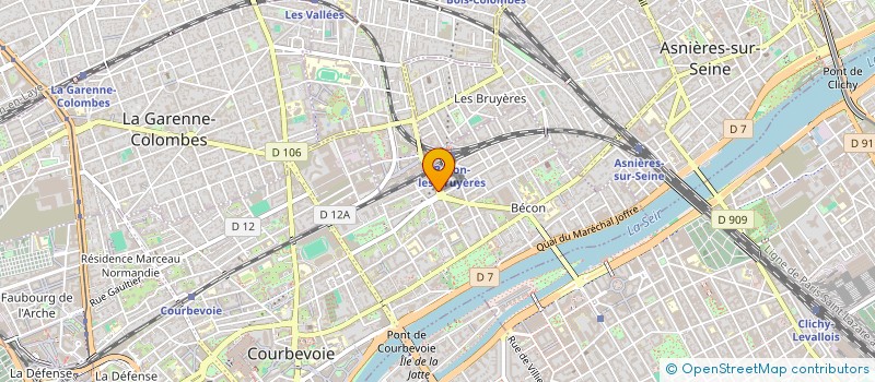 localisation de l'entreprise INGENIERIE TECHNIQUE ET FINANCIERE à COURBEVOIE