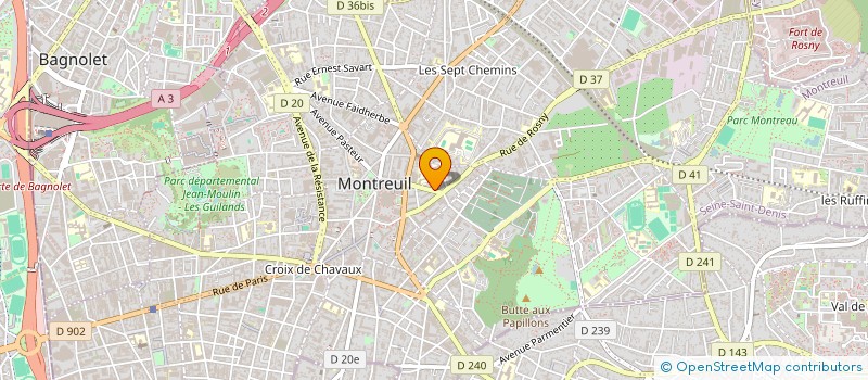localisation de l'entreprise INGENIERIE TELECOM CONSULTING à MONTREUIL