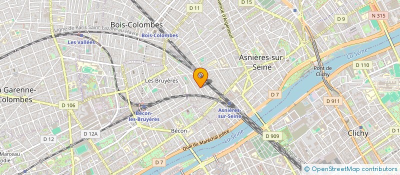 localisation de l'entreprise INGENIERIE TELEPHONIQUE FRANCA à ASNIERES-SUR-SEINE