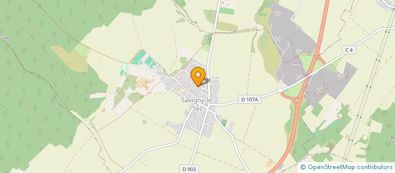 localisation de l'entreprise INGENIERIE TOPOGRAPHIE ETUDES COTE D'OR  SAVIGNY-LE-SEC