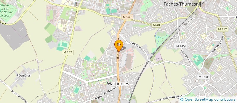 localisation de l'entreprise INGENIERIE TRANSACTIONS FINANCIERES LILLE à WATTIGNIES