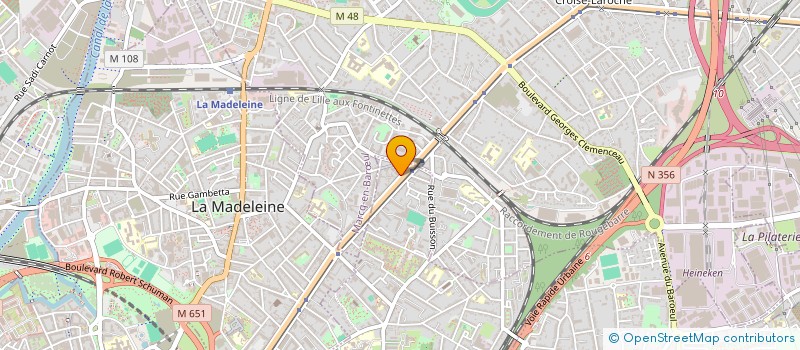 localisation de l'entreprise INGENIERIE TRAV CONSTRUCTION AMENAGEMENT  LILLE